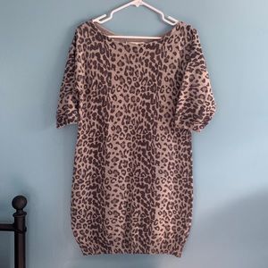 Leopard Sweater Dress